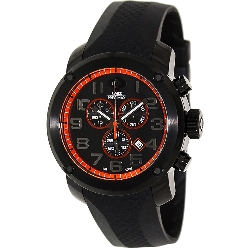 Swiss Precimax Men's Marauder Pro Sport SP13007 Black Rubber Swiss Chronograph Watch with Black Dial