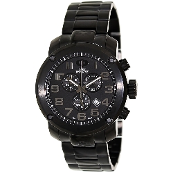 Swiss Precimax Men's Marauder Pro SP13014 Black Stainless-Steel Swiss Chronograph Watch with Black Dial