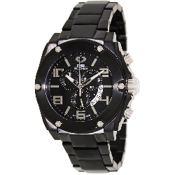 Swiss Precimax Men's Admiral Pro SP13022 Black Stainless-Steel Swiss Chronograph Watch with Black Dial
