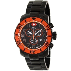 Swiss Precimax Men's Verto Pro SP13034 Black Stainless-Steel Swiss Chronograph Watch with Black Dial