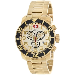 Swiss Precimax Men's Verto Pro SP13041 Gold Stainless-Steel Swiss Chronograph Watch with Gold Dial