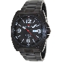 PRECIMAX Men's Fortis Automatic PX13207 Black Stainless-Steel Automatic Watch With Black Dial
