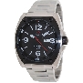 PRECIMAX Men's Fortis Automatic PX13209 Silver Stainless-Steel Automatic Watch With Black Dial