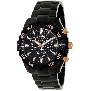 Swiss Precimax Men's Formula-7 Pro SP12152 Black Stainless-Steel Swiss Chronograph Watch With Black Dial
