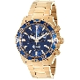 Swiss Precimax Men's Formula-7 Pro SP12153 Gold Stainless-Steel Swiss Chronograph Watch With Blue Dial