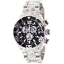 Swiss Precimax Men's Deep Blue Pro II SP12159 Silver Stainless-Steel Swiss Chronograph Watch With Black Dial