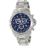 Swiss Precimax Men's Maritime Pro SP12192 Silver Stainless-Steel Swiss Chronograph Watch With Blue Dial