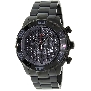 Swiss Precimax Men's Valor Elite SP12208 Black Stainless-Steel Swiss Chronograph Watch With Grey Dial