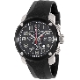 Swiss Precimax Men's Marauder Pro Sport SP13003 Black Rubber Swiss Chronograph Watch With Black Dial