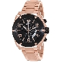 Swiss Precimax Men's Admiral Pro SP13028 Rose-Gold Stainless-Steel Swiss Chronograph Watch With Black Dial