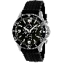 Swiss Precimax Men's Tarsis Pro SP13056 Black Rubber Swiss Chronograph Watch With Black Dial