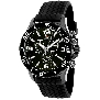 Swiss Precimax Men's Tarsis Pro SP13059 Black Rubber Swiss Chronograph Watch With Black Dial
