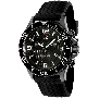 Swiss Precimax Men's Tarsis Pro SP13060 Black Rubber Swiss Chronograph Watch With Black Dial
