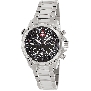 Swiss Precimax Men's Squadron Pro SP13073 Silver Stainless-Steel Swiss Chronograph Watch With Black Dial