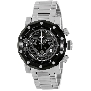 Swiss Precimax Men's Vector Pro SP13096 Silver Stainless-Steel Swiss Chronograph Watch With Black Dial
