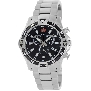 Swiss Precimax Men's Falcon Pro SP13106 Silver Stainless-Steel Swiss Chronograph Watch With Black Dial