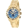 Swiss Precimax Men's Deep Blue Pro III SP13135 Gold Stainless-Steel Swiss Chronograph Watch With Gold Dial