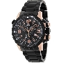 Swiss Precimax Men's Magnus Pro SP13145 Black Stainless-Steel Swiss Chronograph Watch With Black Dial