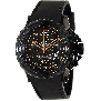 Swiss Precimax Men's Command Pro Sport SP13159 Black Polyurethane Swiss Chronograph Watch With Black Dial