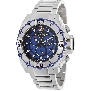 Swiss Precimax Men's Tactical Pro SP13174 Silver Stainless-Steel Swiss Chronograph Watch With Blue Dial