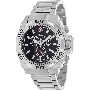 Swiss Precimax Men's Quantum Pro SP13178 Silver Stainless-Steel Swiss Chronograph Watch With Black Dial