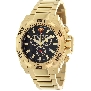 Swiss Precimax Men's Quantum Pro SP13182 Gold Stainless-Steel Swiss Chronograph Watch With Black Dial