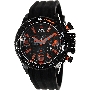 Swiss Precimax Men's Forge Pro Sport SP13237 Black Silicone Swiss Chronograph Watch With Black Dial