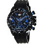 Swiss Precimax Men's Forge Pro Sport SP13238 Black Silicone Swiss Chronograph Watch With Black Dial