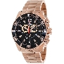 Swiss Precimax Men's Crew Pro SP13257 Rose-Gold Stainless-Steel Swiss Chronograph Watch With Black Dial