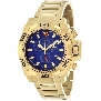 Swiss Precimax Men's Quantum Pro SP13272 Gold Stainless-Steel Swiss Chronograph Watch With Blue Dial